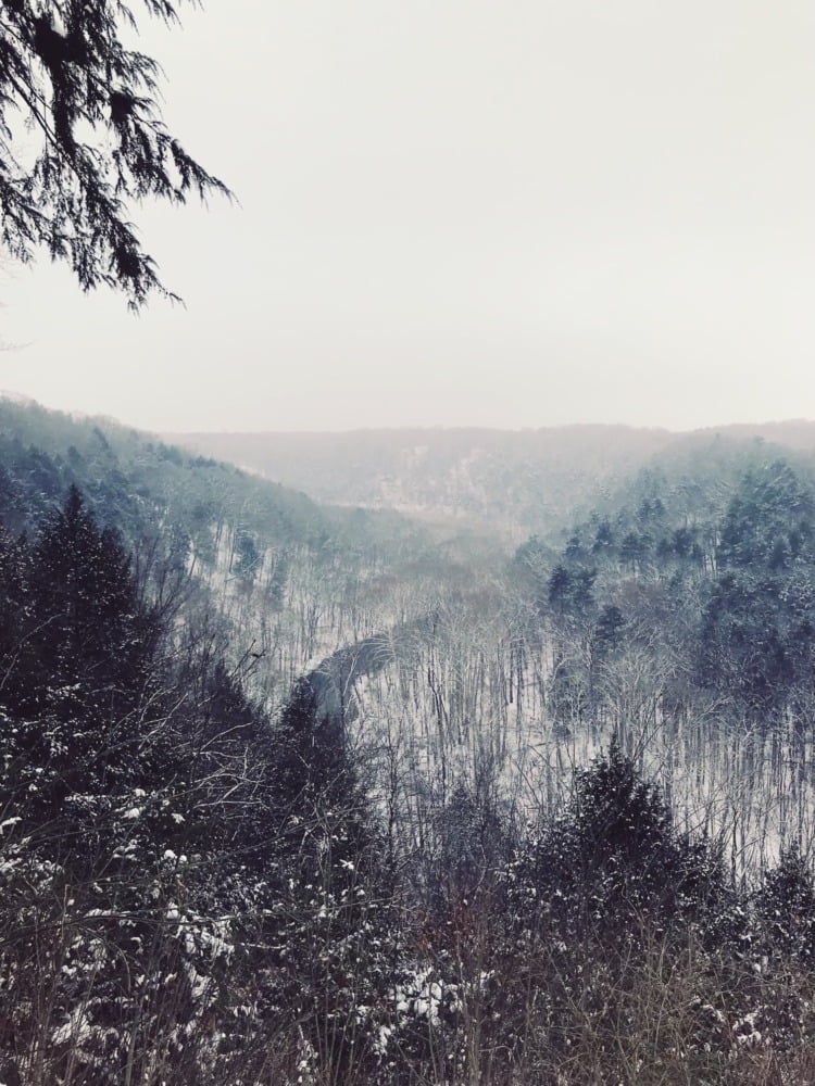 view from gorge overlook mohican state park